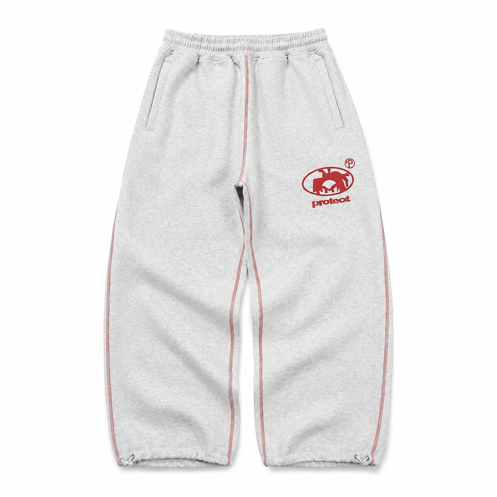 Oversized Heather Grey Sweatpants