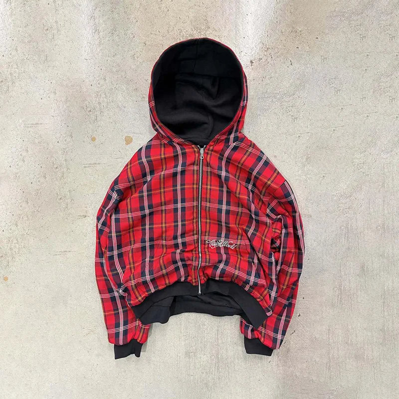 Vintage Washed Zip-Up Hoodie