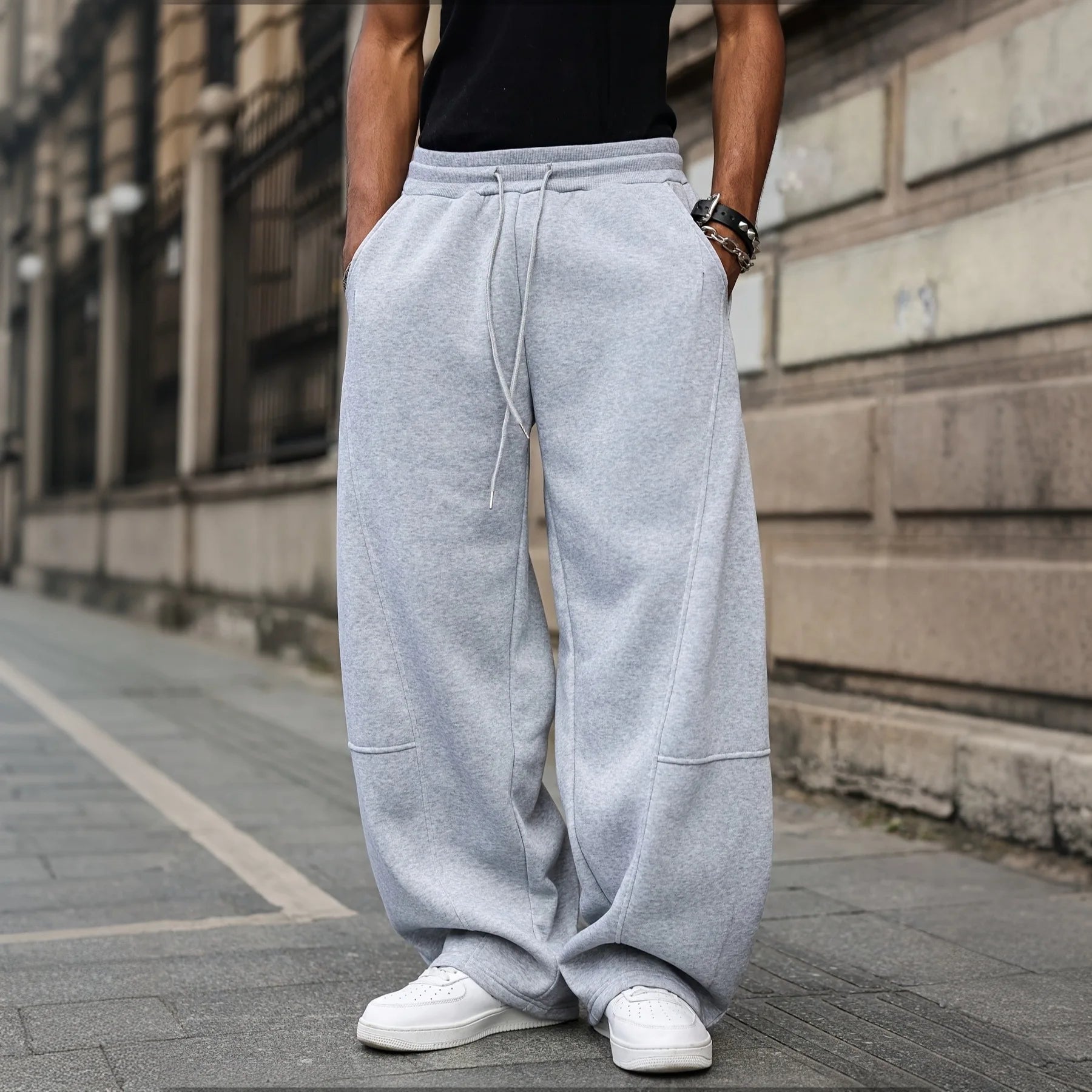 Oversized Wide-Leg Streetwear Pants