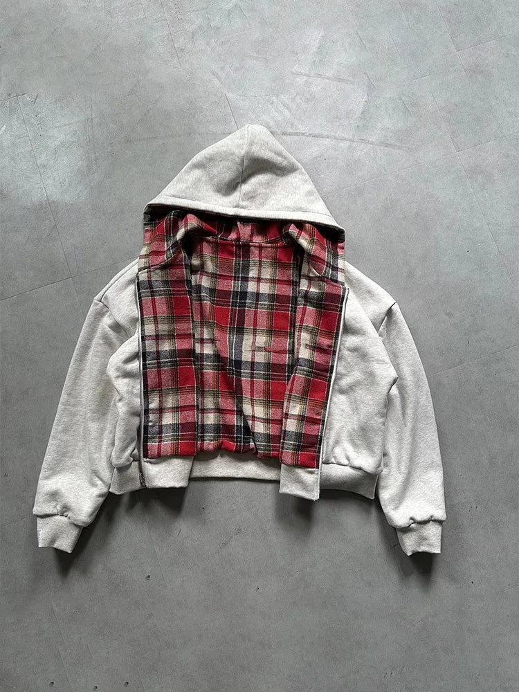 Oversized Grey Streetwear Hoodie