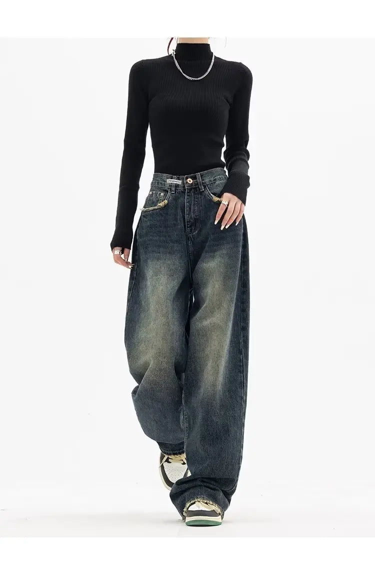 Oversized Vintage Wash Baggy Jeans