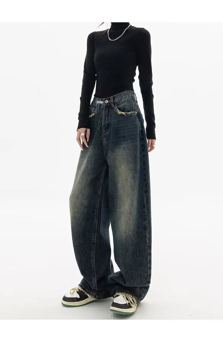 Oversized Vintage Wash Baggy Jeans