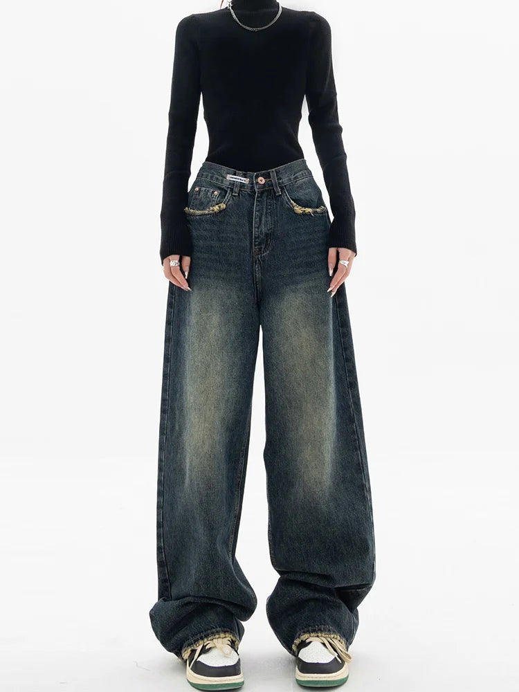 Oversized Vintage Wash Baggy Jeans