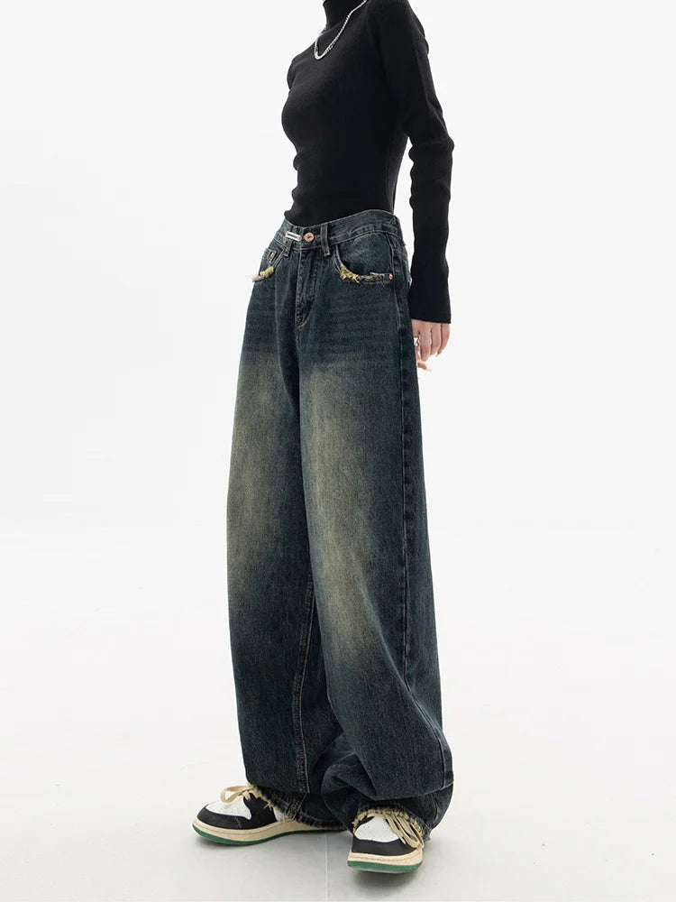 Oversized Vintage Wash Baggy Jeans