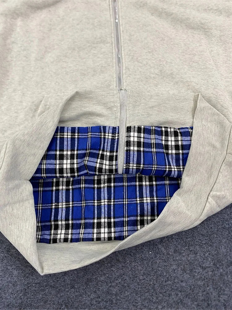 Oversized Grey Streetwear Hoodie