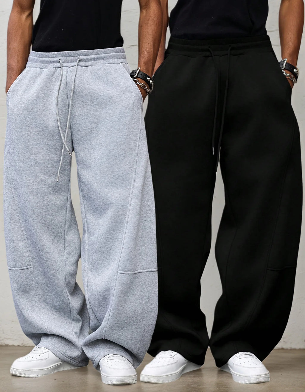 Oversized Wide-Leg Streetwear Pants