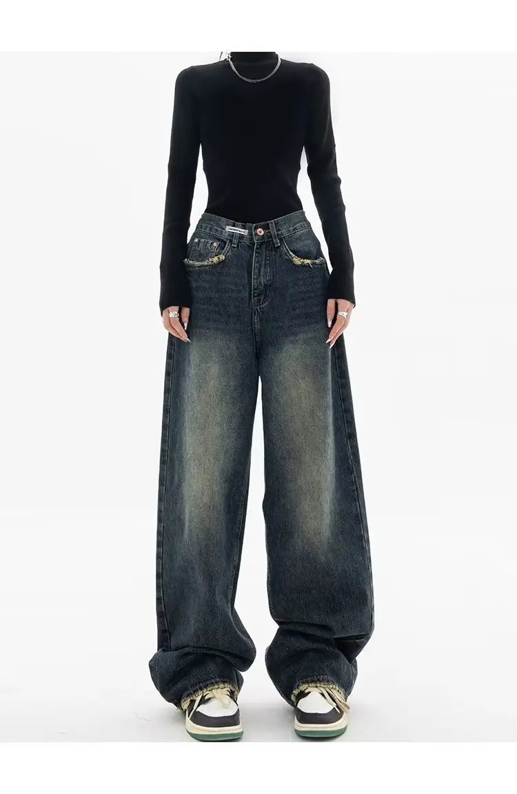 Oversized Vintage Wash Baggy Jeans