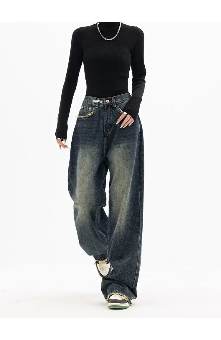 Oversized Vintage Wash Baggy Jeans