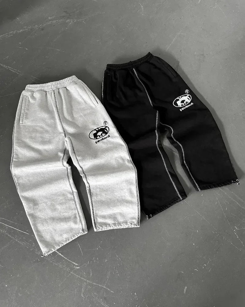 Oversized Heather Grey Sweatpants