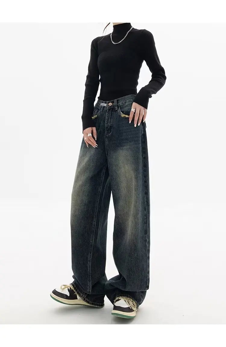 Oversized Vintage Wash Baggy Jeans