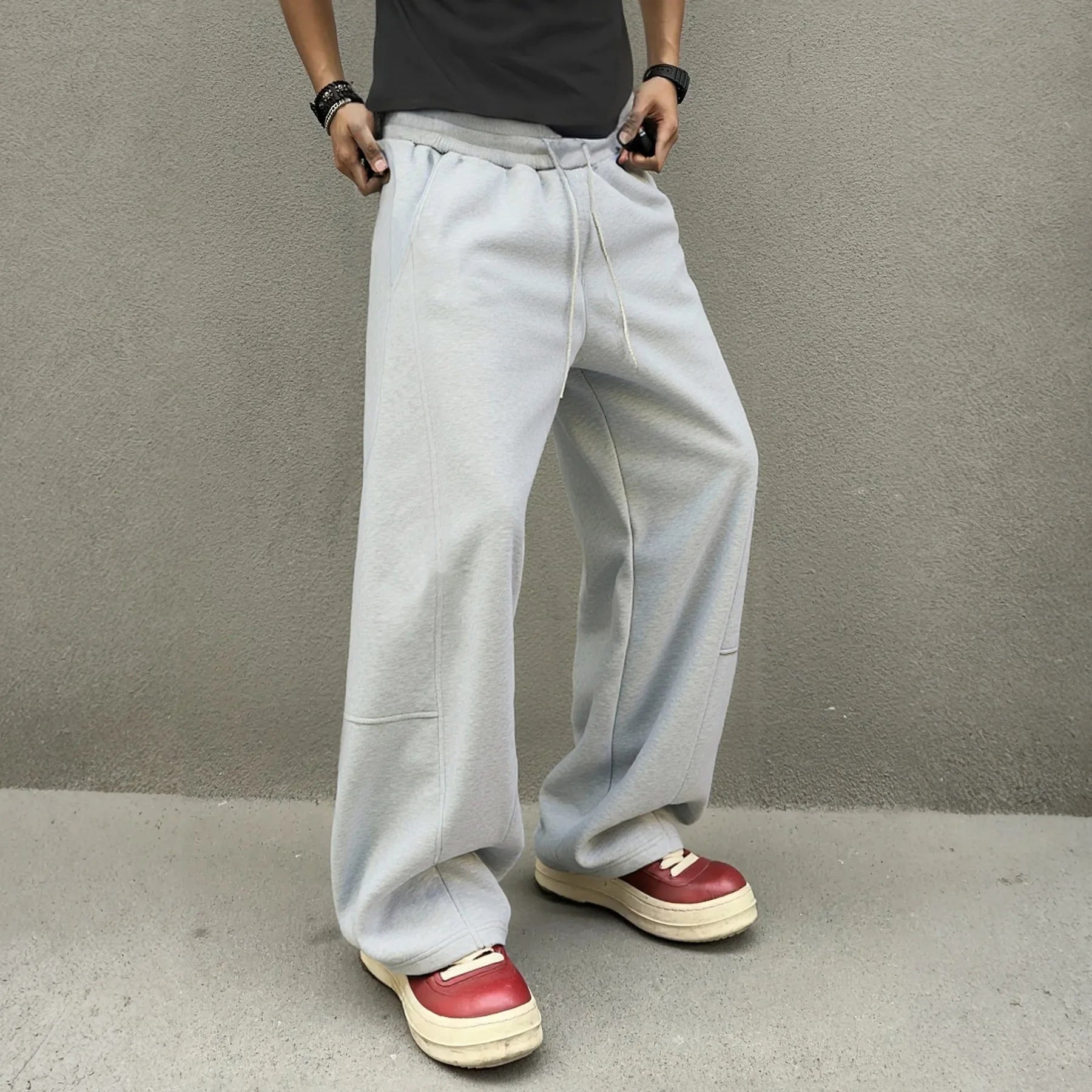 Oversized Wide-Leg Streetwear Pants
