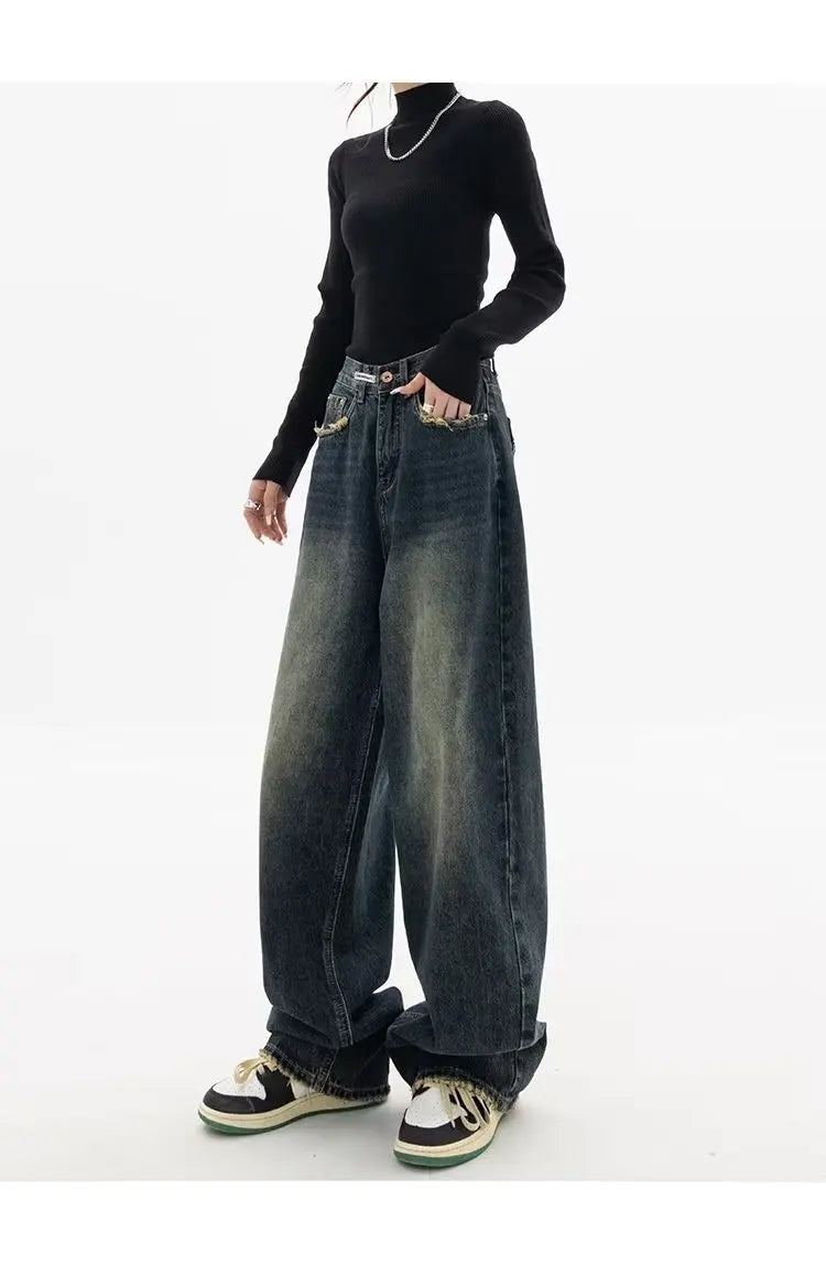 Oversized Vintage Wash Baggy Jeans