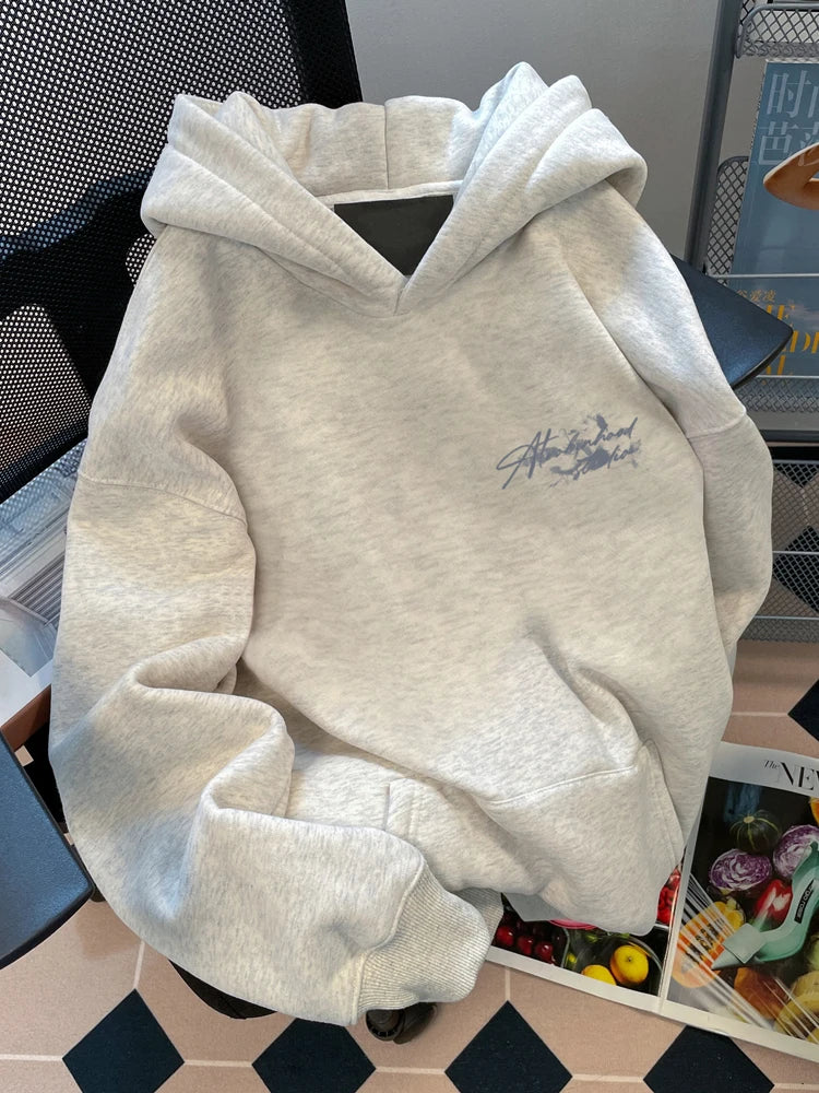 Oversized Graphic Print Hoodie