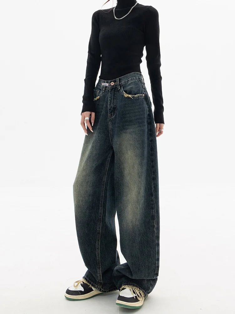 Oversized Vintage Wash Baggy Jeans