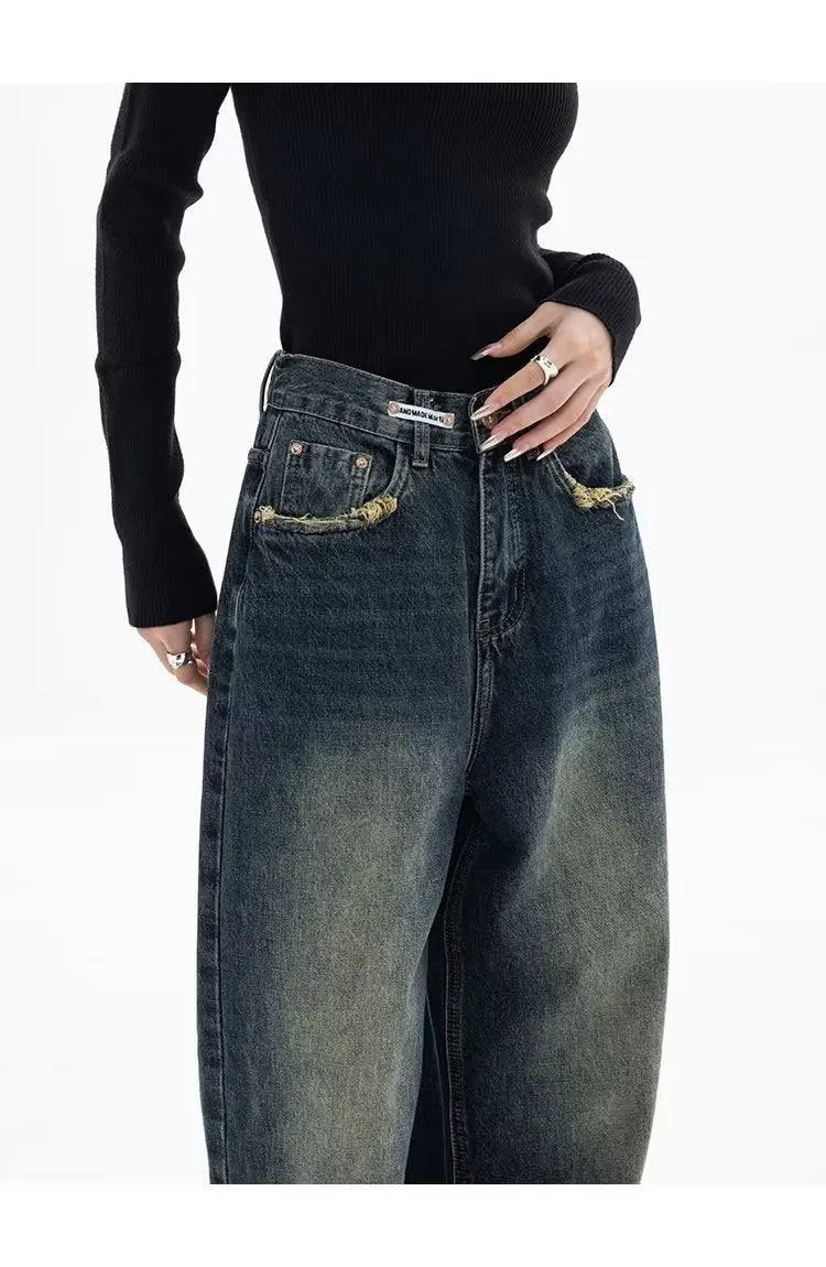 Oversized Vintage Wash Baggy Jeans