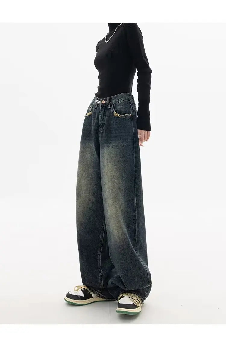 Oversized Vintage Wash Baggy Jeans