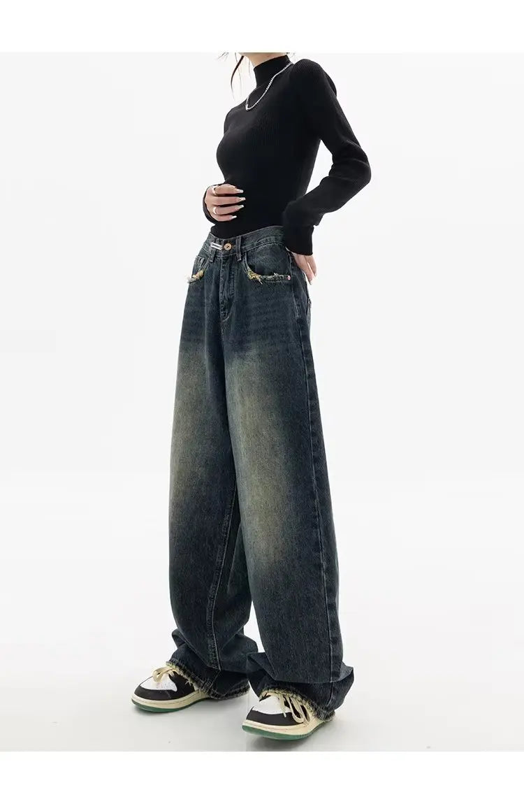 Oversized Vintage Wash Baggy Jeans