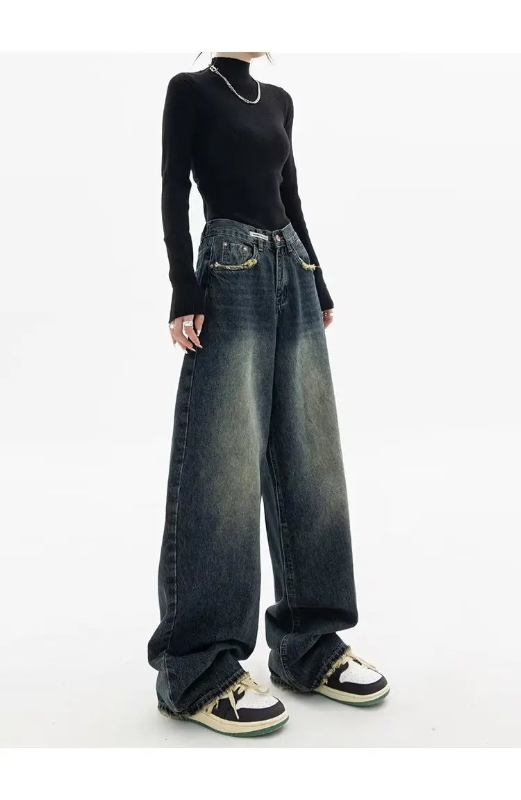 Oversized Vintage Wash Baggy Jeans