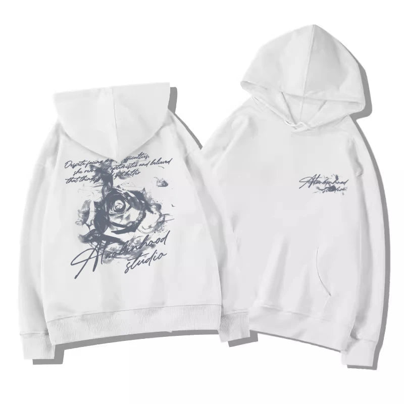 Oversized Graphic Print Hoodie