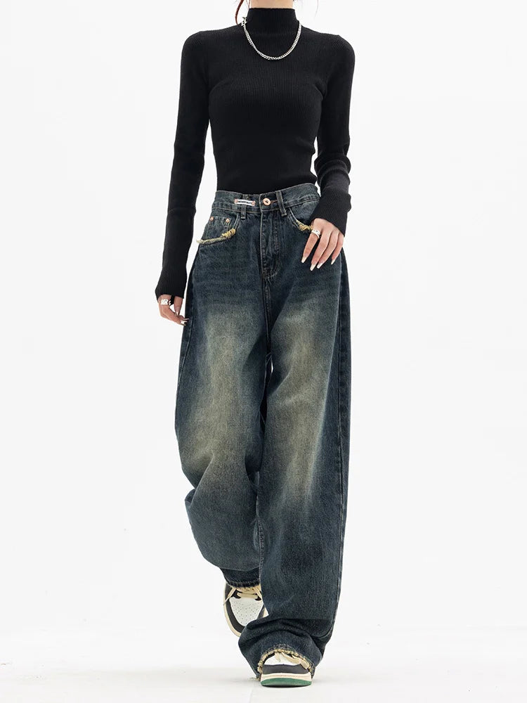 Oversized Vintage Wash Baggy Jeans