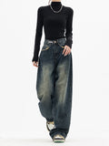 Oversized Vintage Wash Baggy Jeans