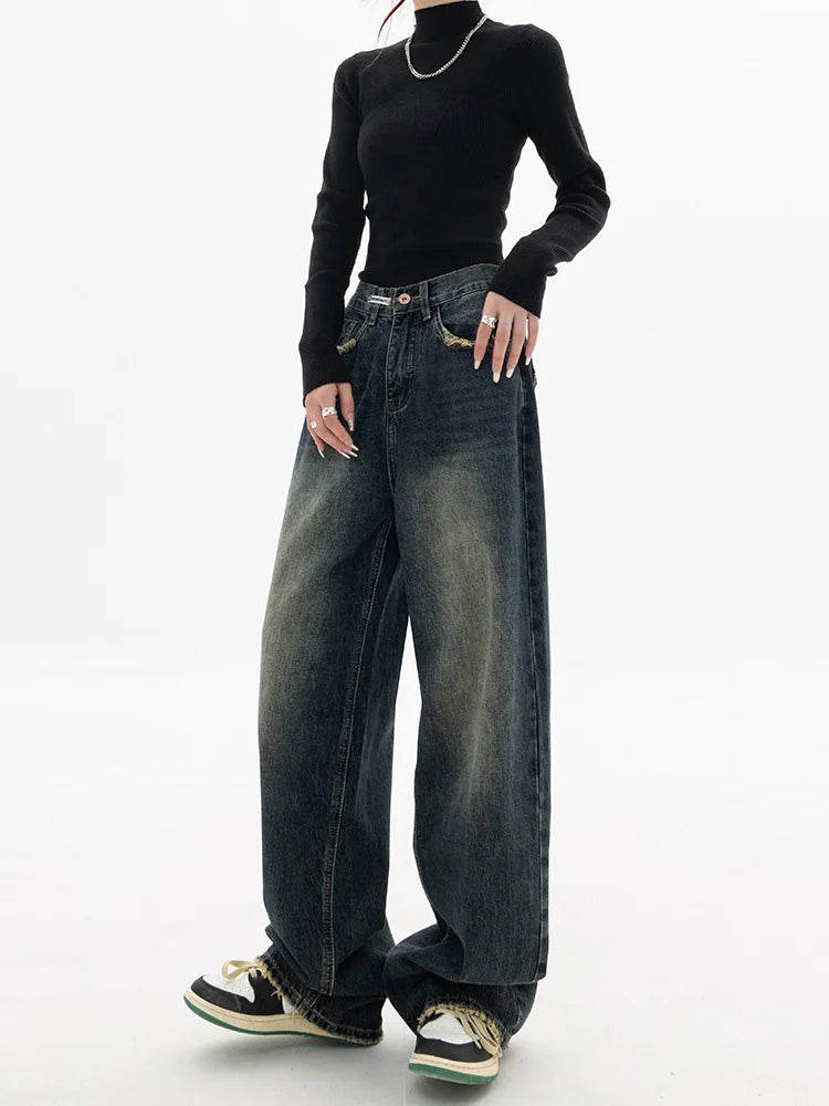 Oversized Vintage Wash Baggy Jeans