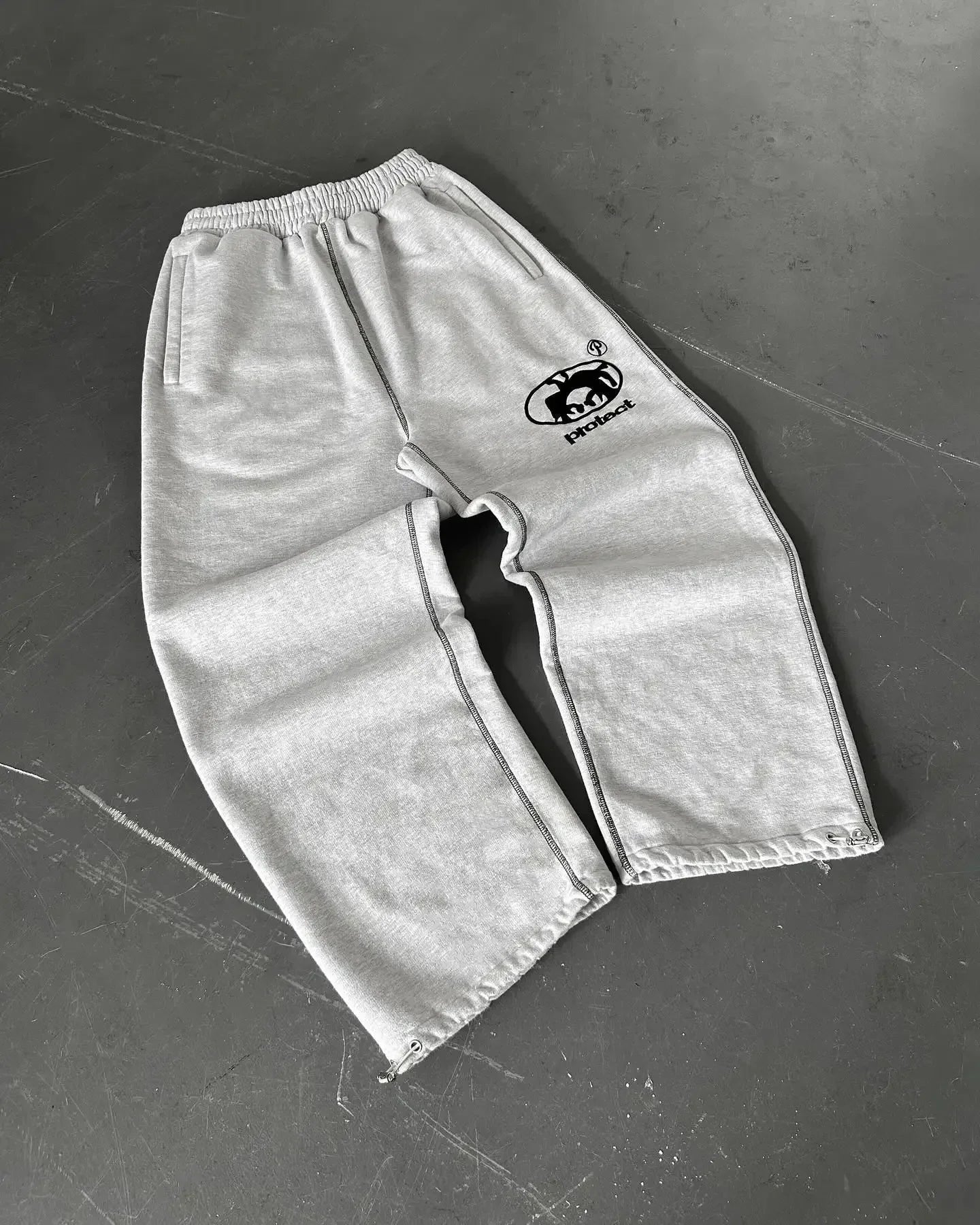Oversized Heather Grey Sweatpants