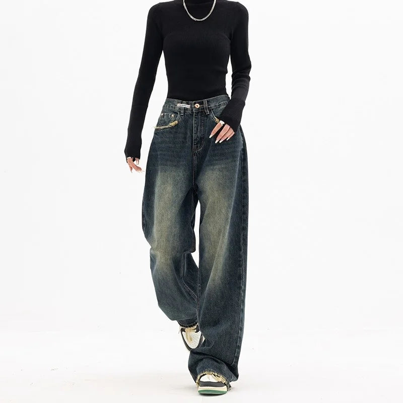 Oversized Vintage Wash Baggy Jeans